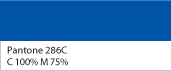 Pantone 286C / C 100% / M75%